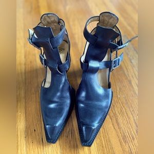 John Fluevog Black Swordfish Boots 8-8.5